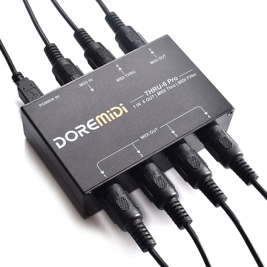 THRU-6 Pro MIDI Splitter Box