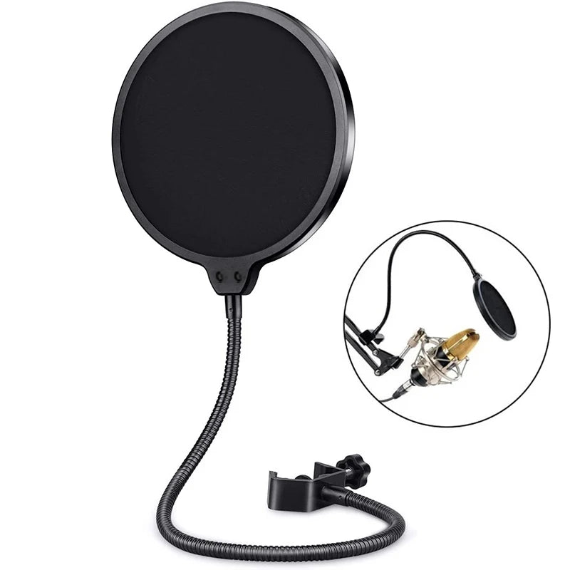 Studio Microphone Pop Filter Flexible Wind Screen