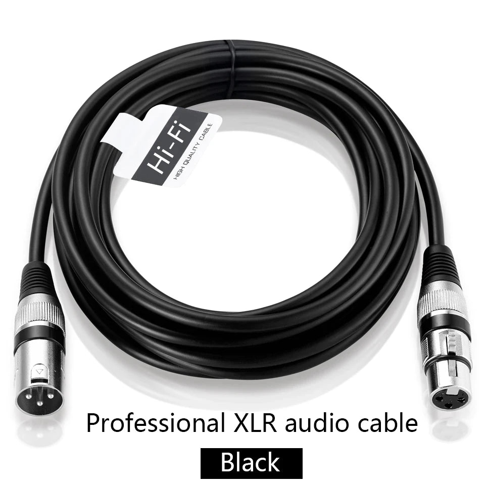 XLR Microphone Extension Cable 3-Pin Balanced