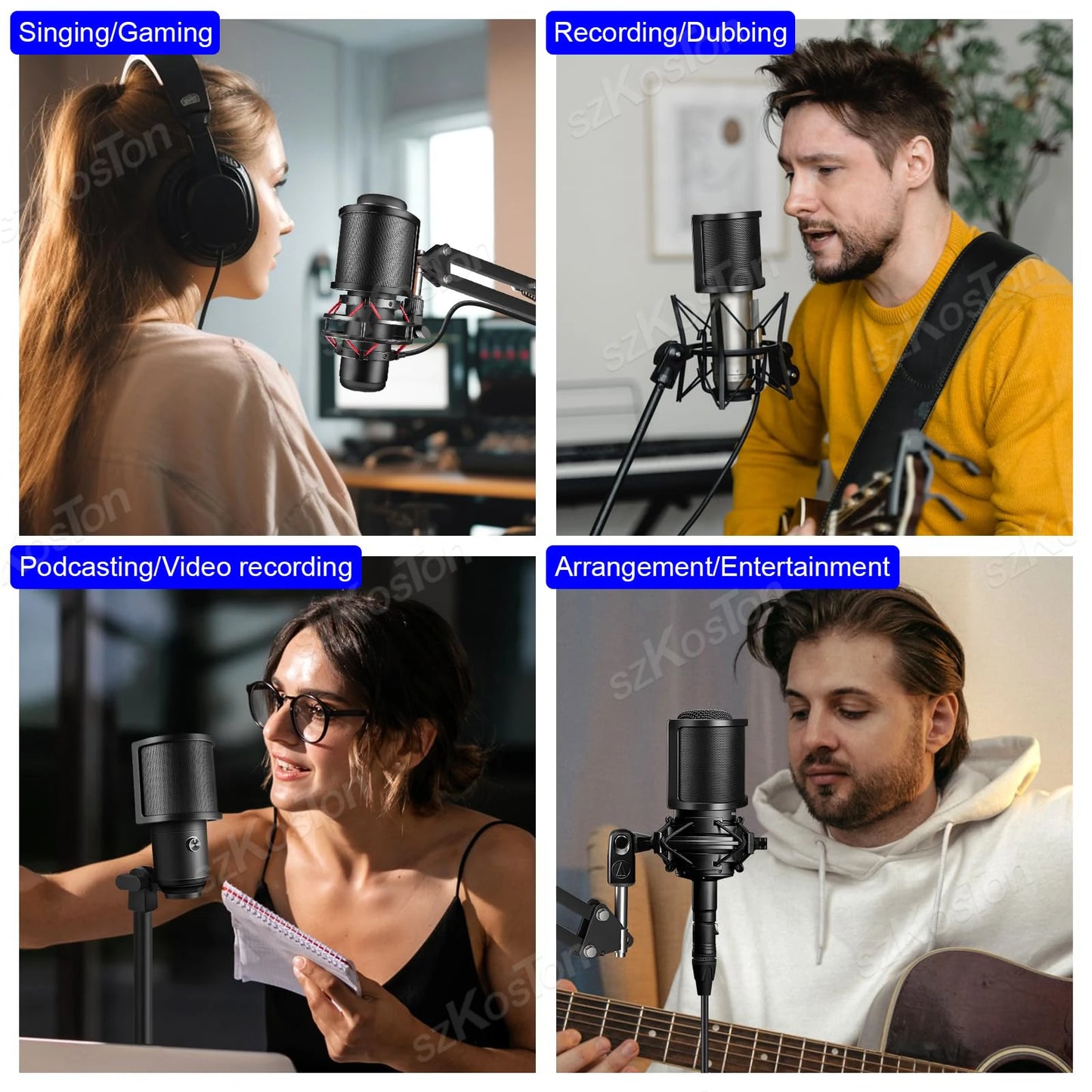 Triple Layer Microphone Pop Filter Shield