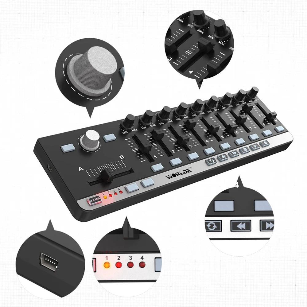 Worlde EasyControl 9 USB MIDI Controller