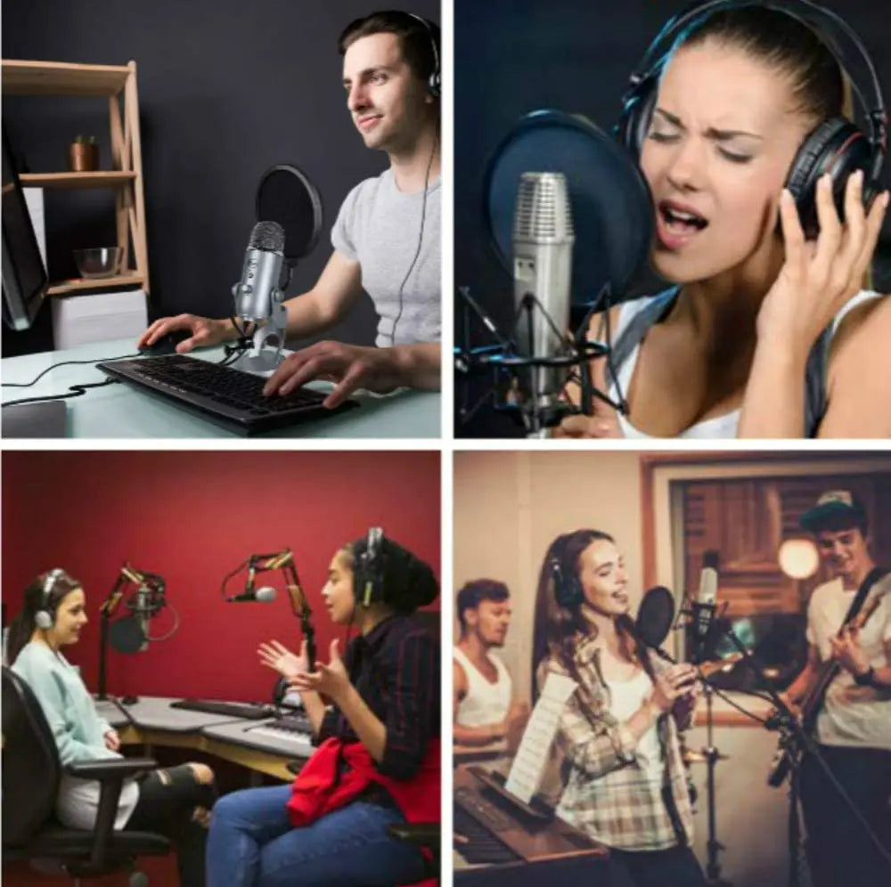 Studio Microphone Pop Filter Flexible Wind Screen