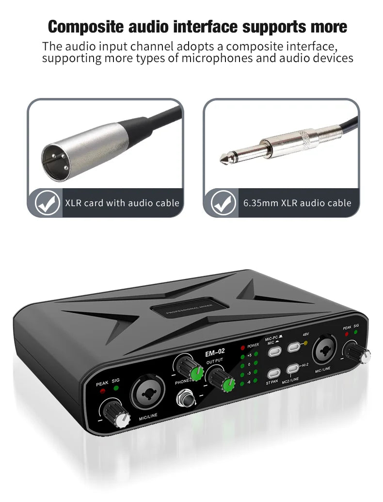USB Audio Interface 32 Bit 384kHz Recording