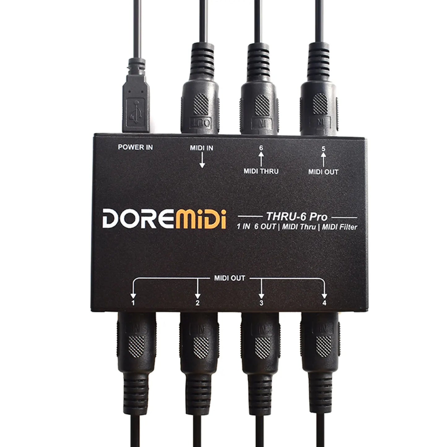THRU-6 Pro MIDI Splitter Box