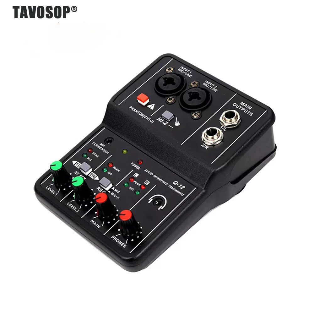 Professional Portable USB Audio Interface Mixer