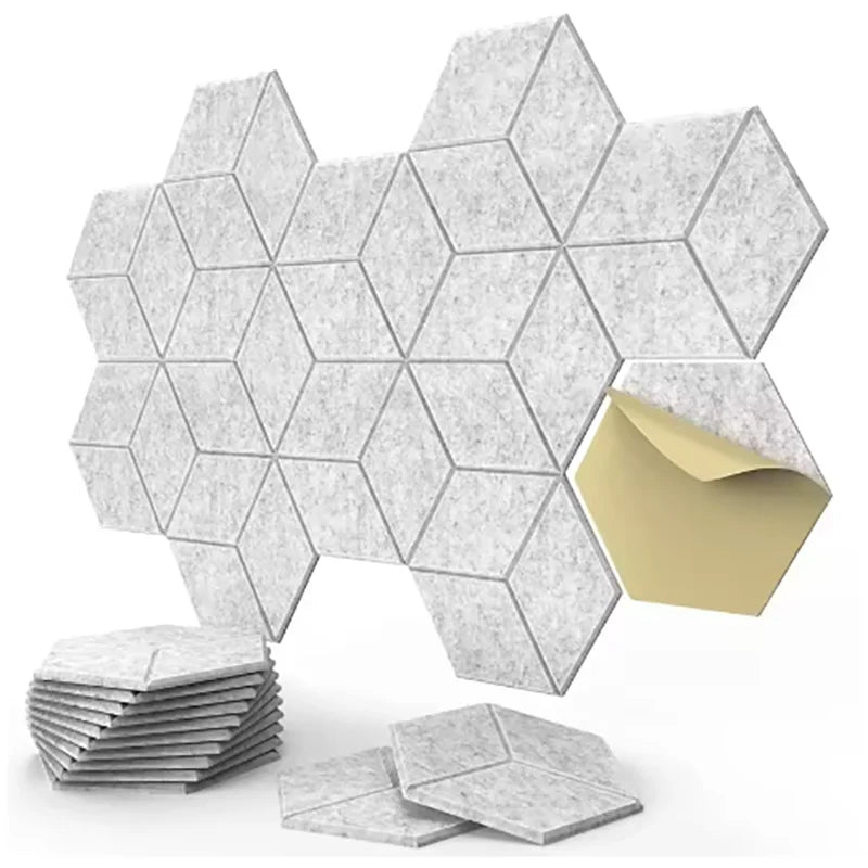 Hexagonal Acoustic Panels 12 Pack
