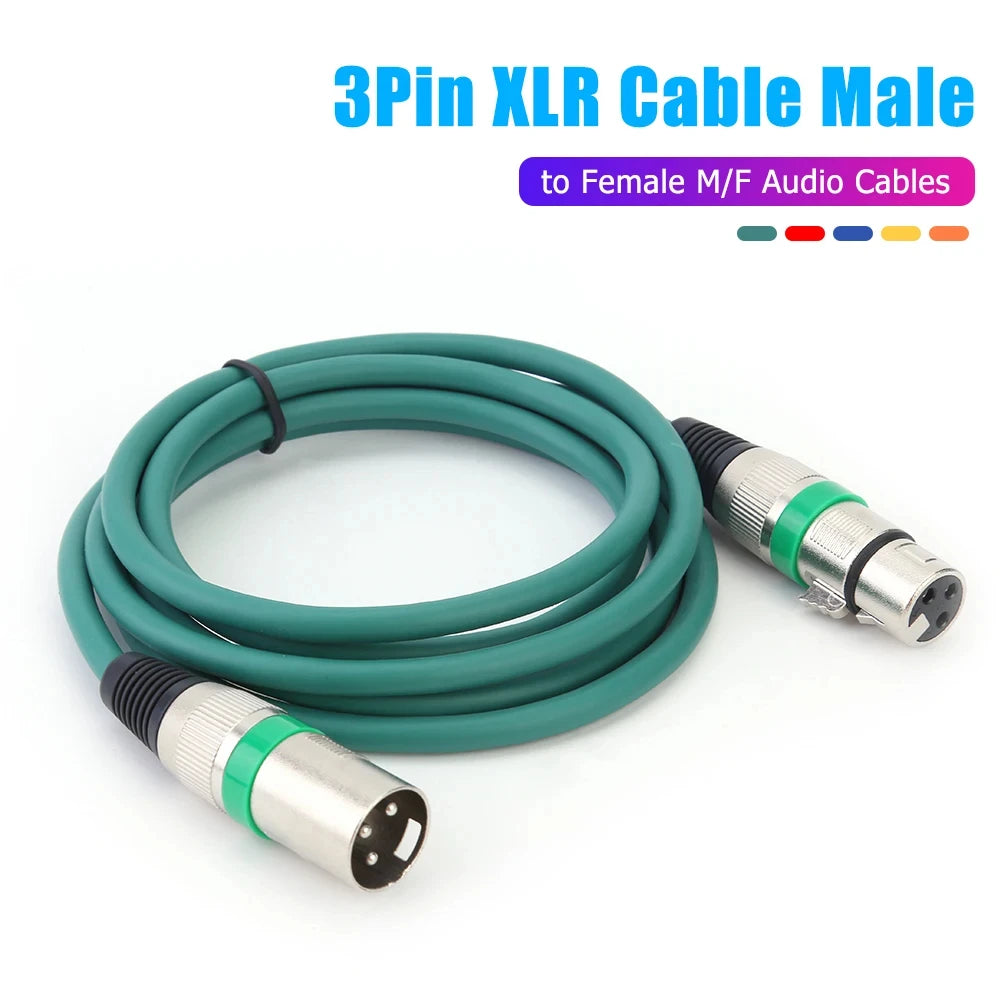 XLR Microphone Extension Cable 3-Pin Balanced