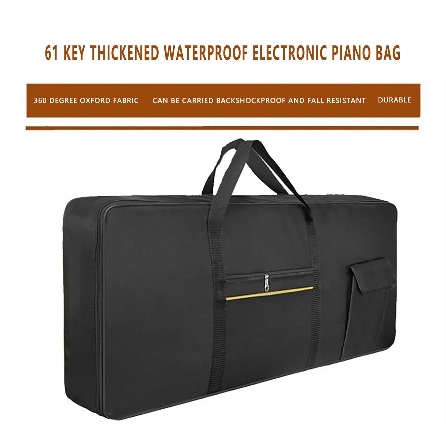 61 Key Keyboard Bag Padded Protective Case