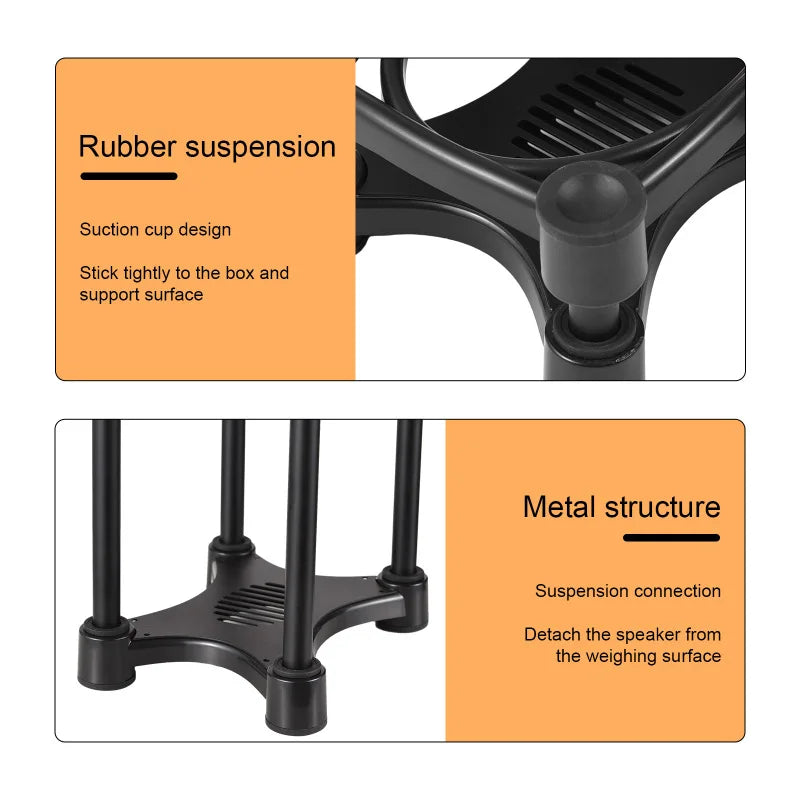 Desktop Speaker Stands Adjustable Monitor Isolation