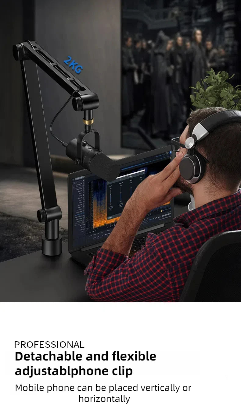 Adjustable Microphone Boom Arm Stand