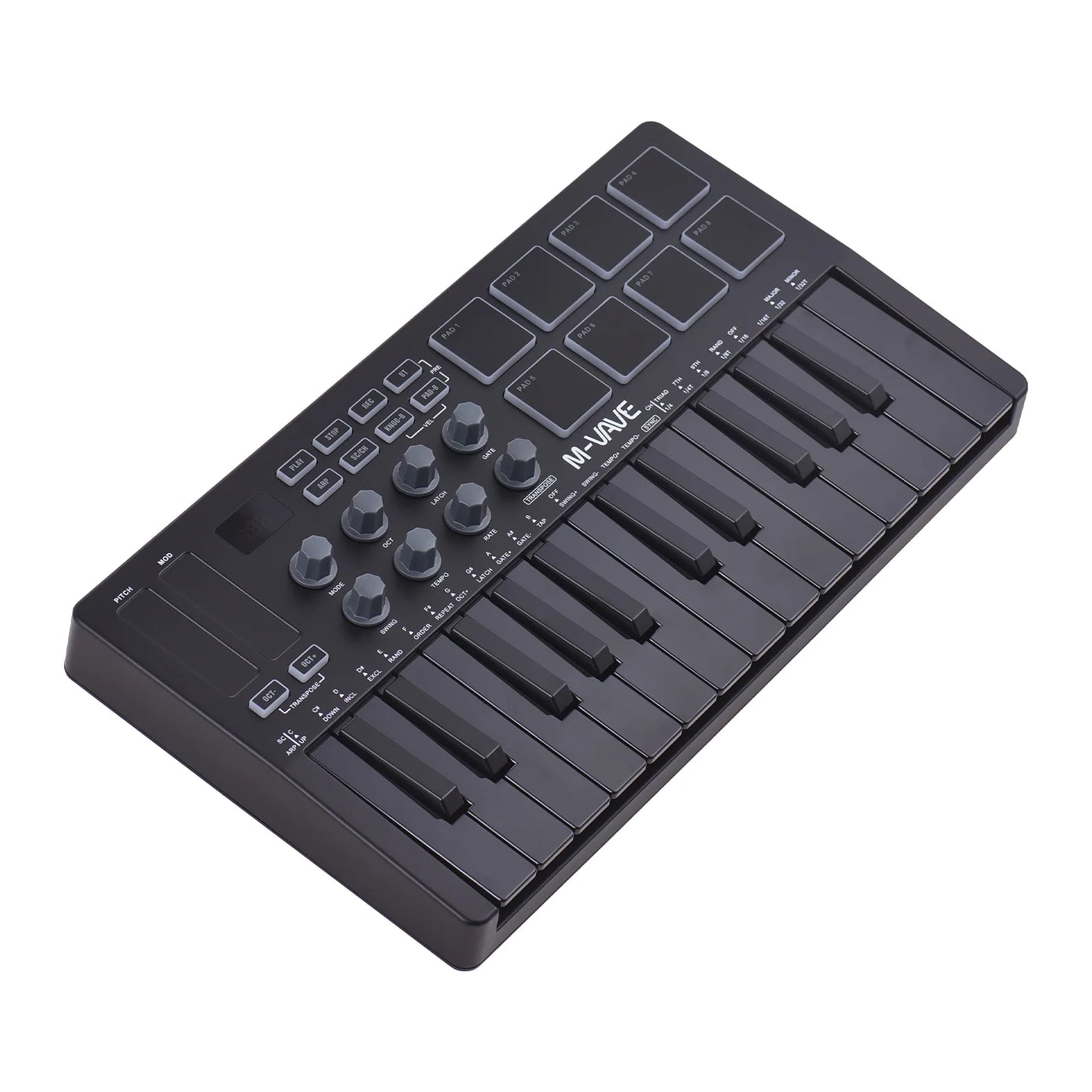 25-Key Wireless MIDI Keyboard Controller