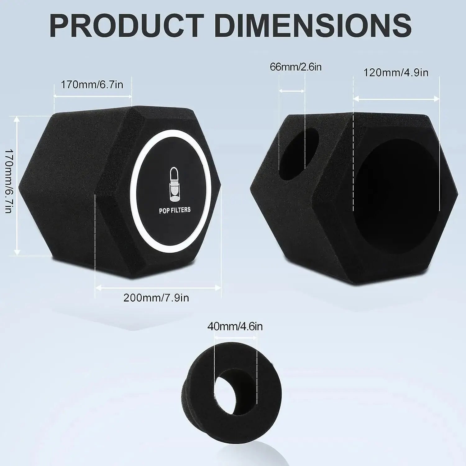 Microphone Isolation Ball Pop Filter Shield