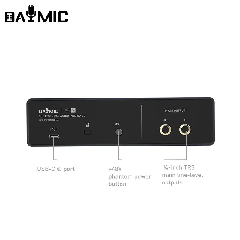 X2 USB Audio Interface 2 Channel Recording