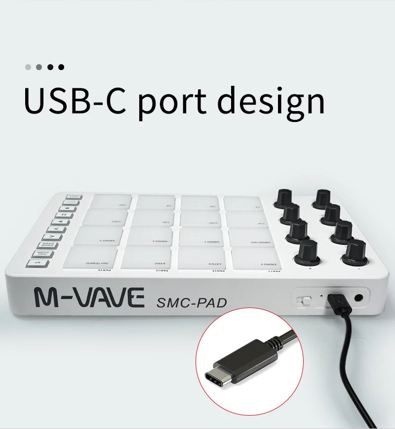 M VAVE SMC PAD Wireless MIDI Controller
