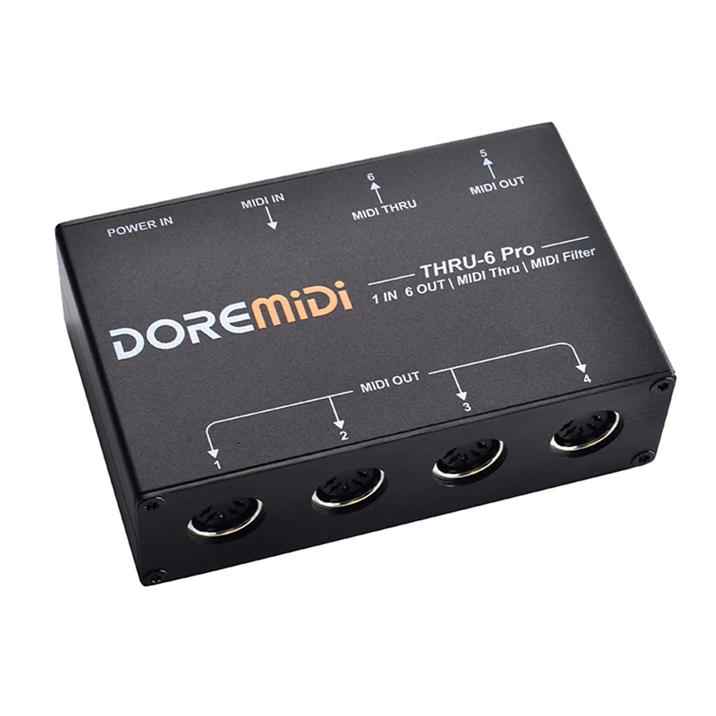 THRU-6 Pro MIDI Splitter Box