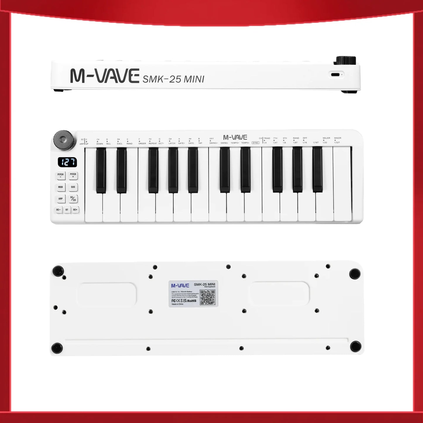 M-VAVE SMK-25mini MIDI Keyboard Controller