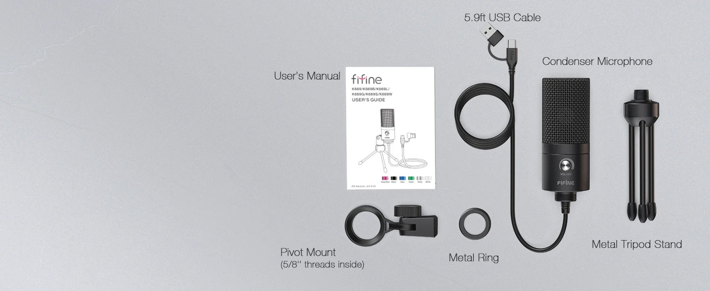 FIFINE K669 USB Condenser Microphone