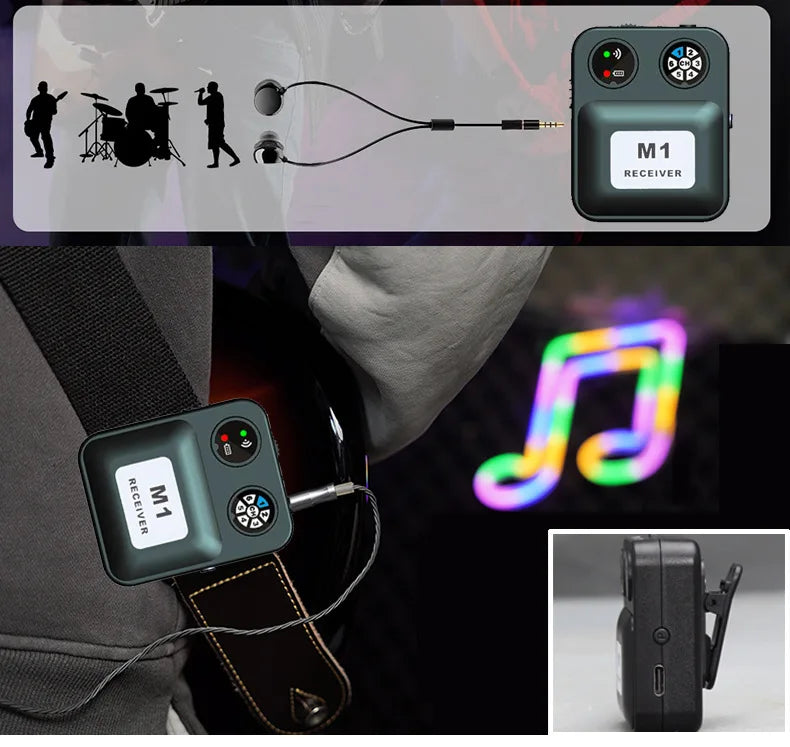 Wireless In Ear Monitor System Stereo Audio