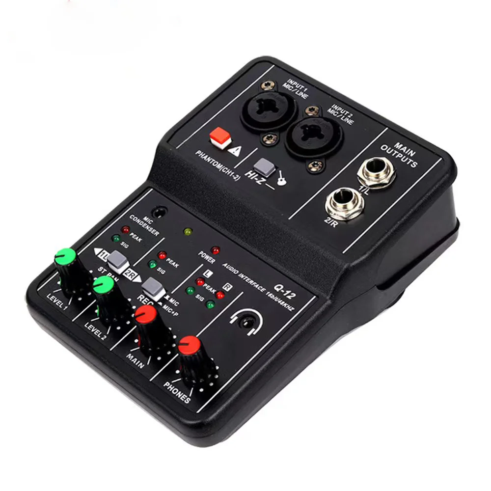 Professional Portable USB Audio Interface Mixer