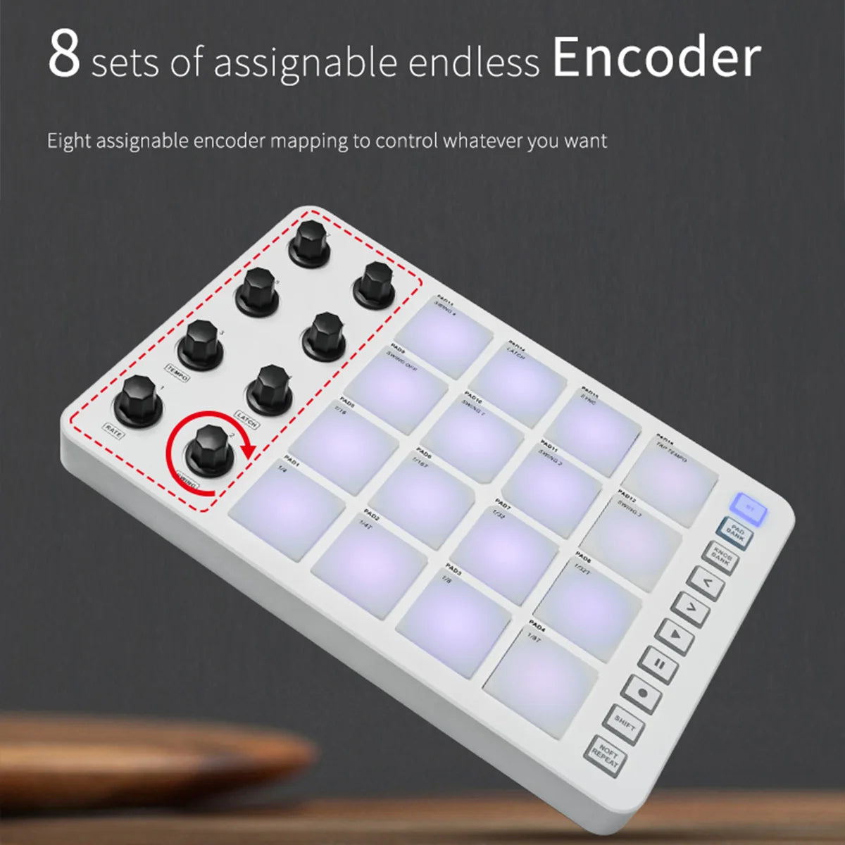 M VAVE SMC PAD Wireless MIDI Controller