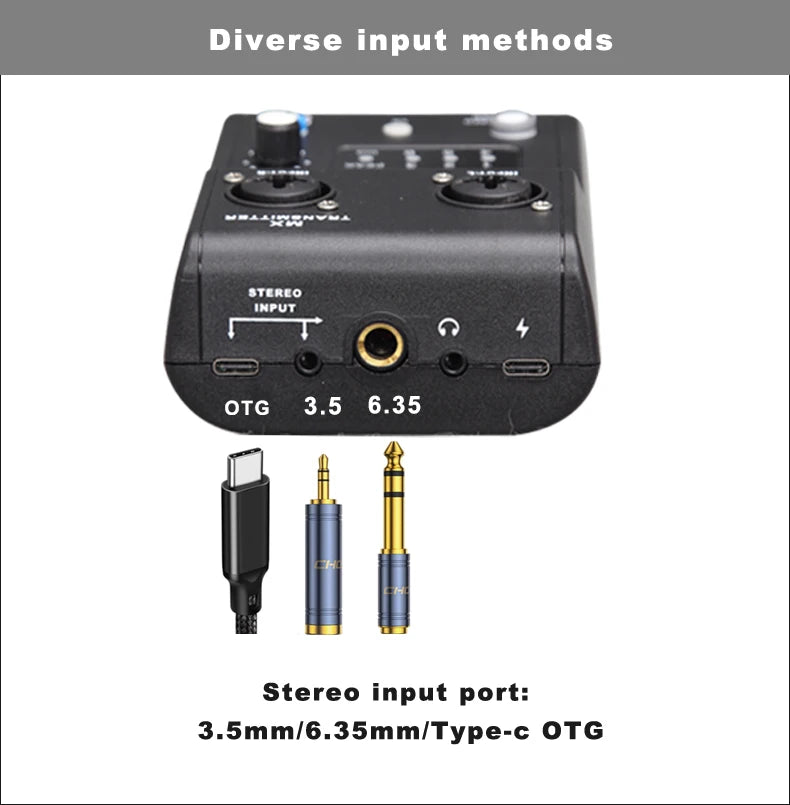 Wireless In Ear Monitor System Stereo Audio