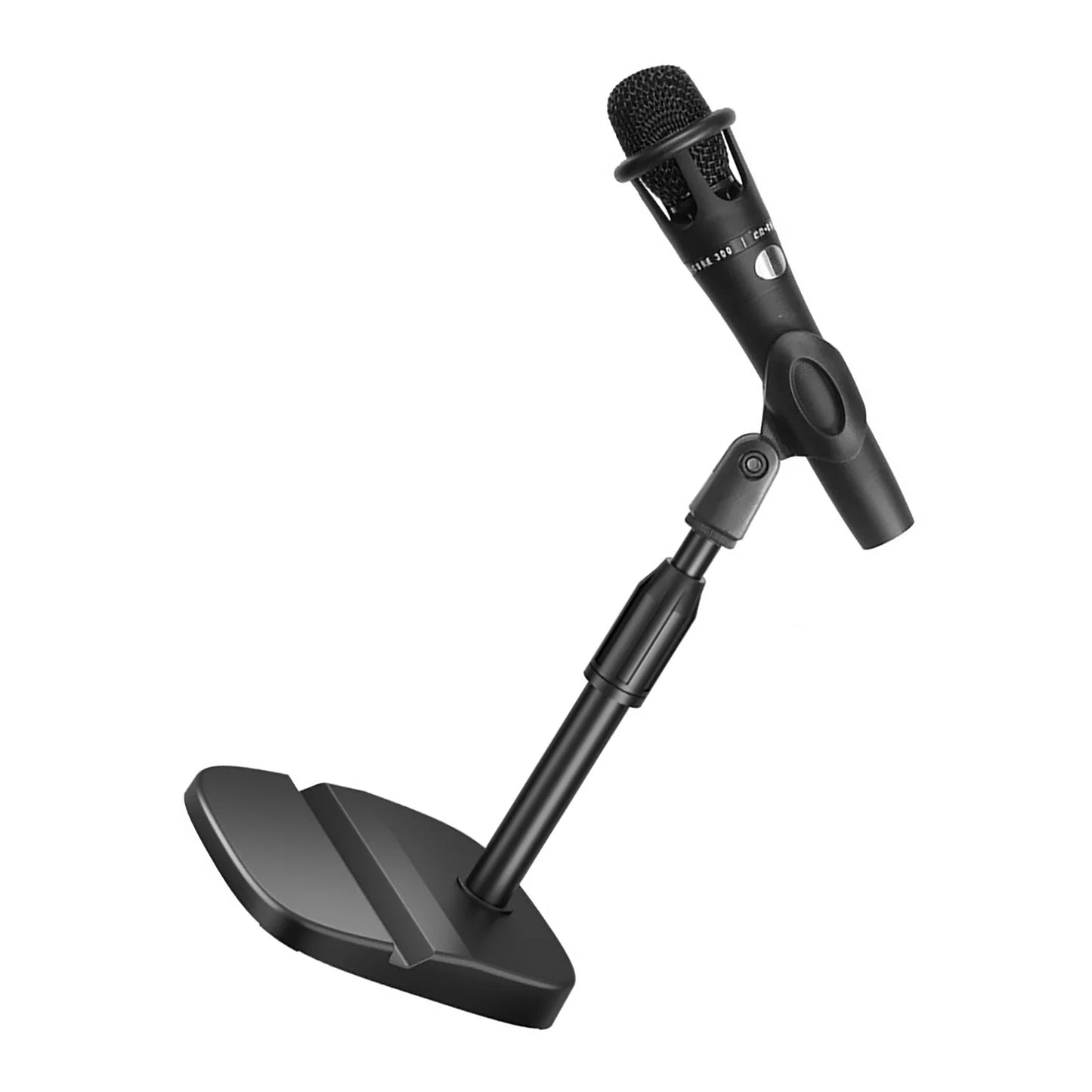 Adjustable Desktop Microphone Stand with Device Slot