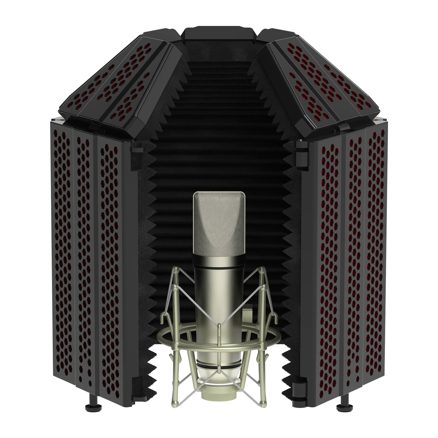 Microphone Isolation Shield Foldable Studio Pop Filter