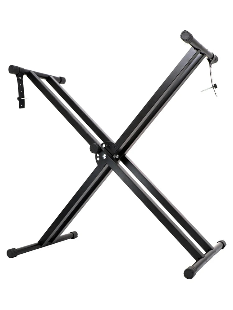 Adjustable Double X Keyboard Stand with Locking Straps