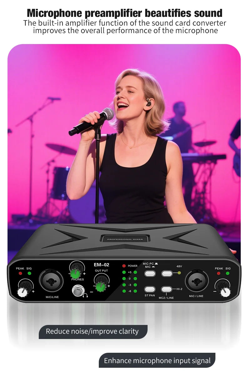 USB Audio Interface 32 Bit 384kHz Recording
