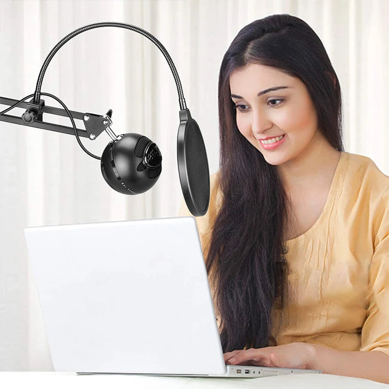 Studio Microphone Pop Filter Flexible Wind Screen