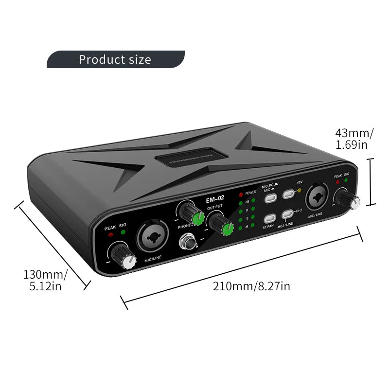USB Audio Interface 32 Bit 384kHz Recording