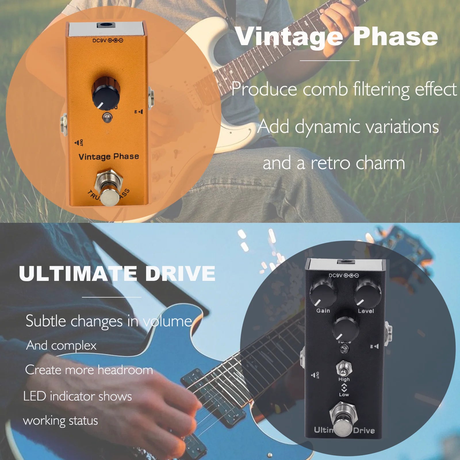 Mini Guitar Effects Pedal Compact Tone Series