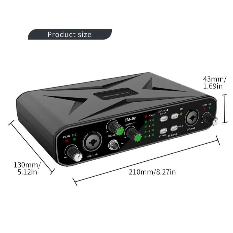 USB Audio Interface 32 Bit 384kHz Recording