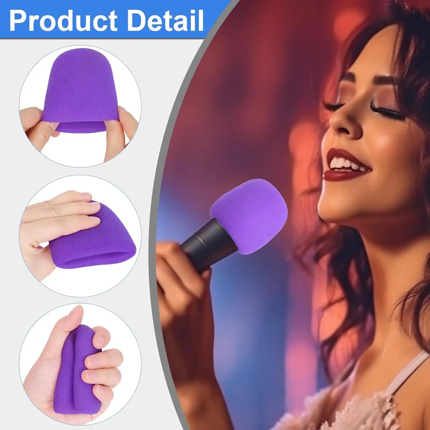 Microphone Foam Windscreen Cover 38mm Set