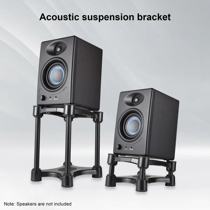 Desktop Speaker Stands Adjustable Monitor Isolation