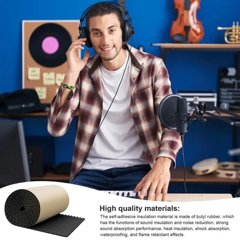 Self Adhesive Acoustic Foam Sound Insulation Panel 50x200cm
