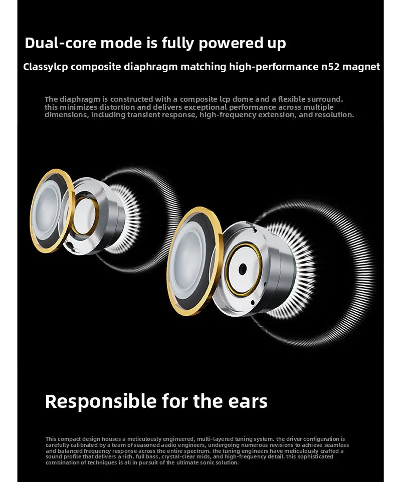 Ultra 2DD Dual Dynamic Driver IEM Earphones