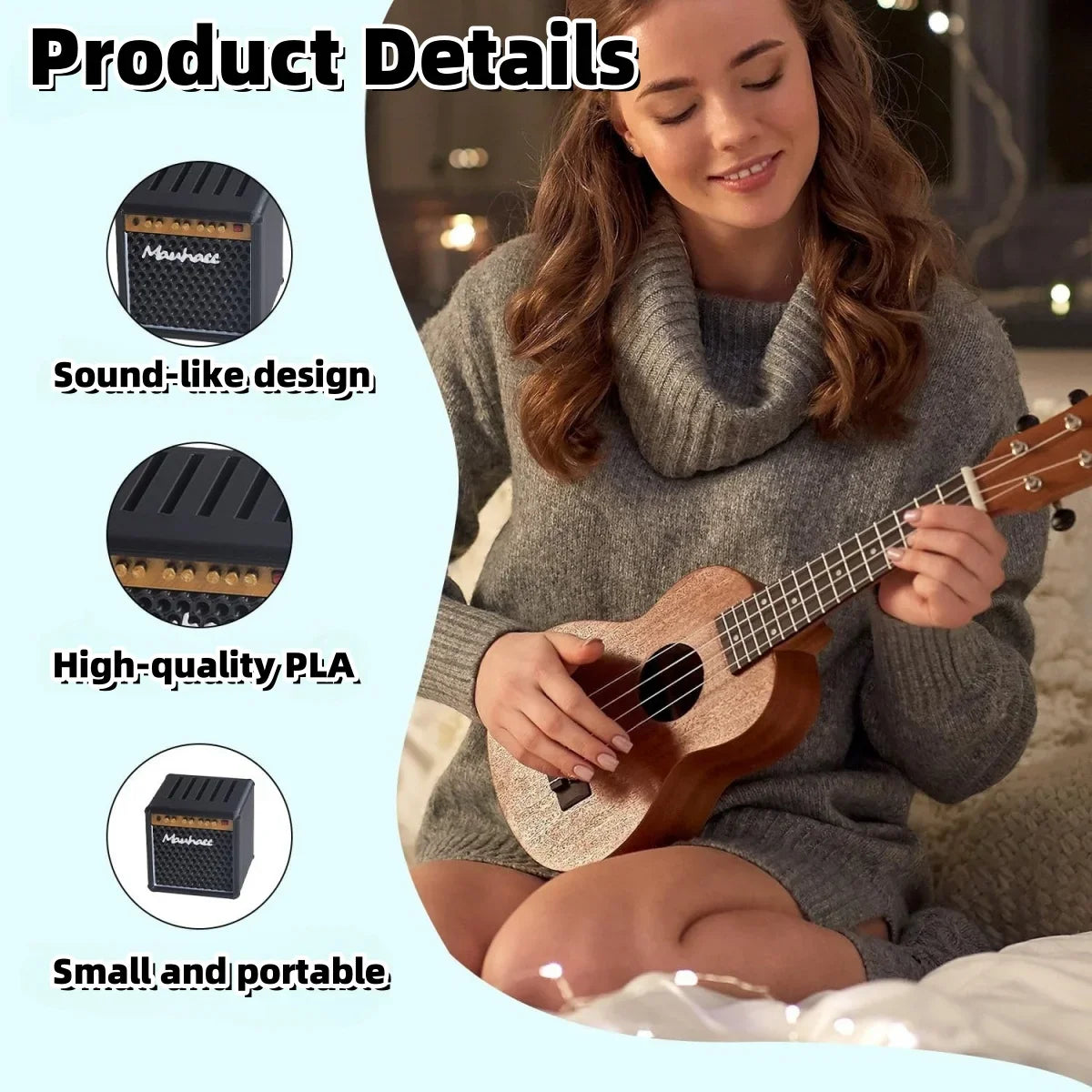 Guitar Pick Holder Amp Style 5-Slot Case