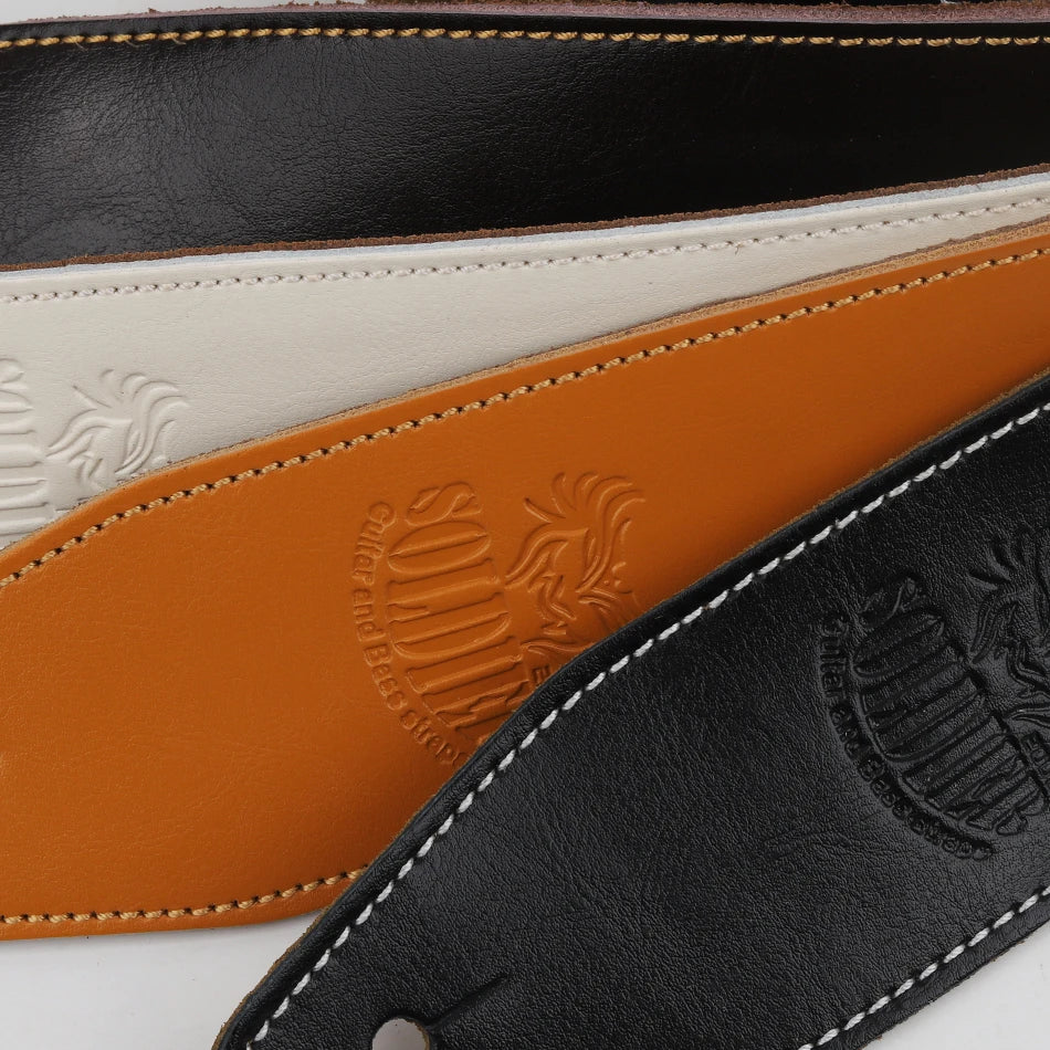 Leather Guitar Strap Adjustable Vintage Style