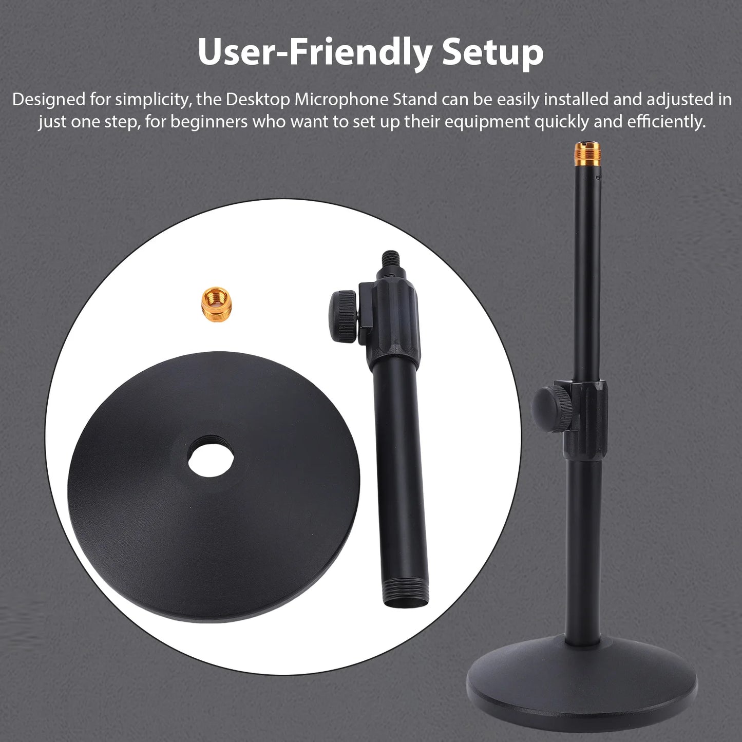 Adjustable Desktop Microphone Stand