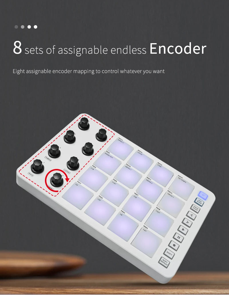M VAVE SMC PAD Wireless MIDI Controller