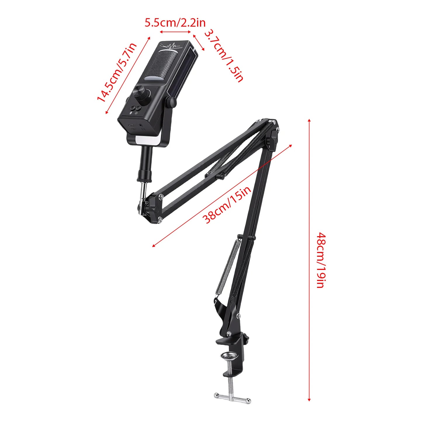 Podcast USB Condenser Microphone Kit