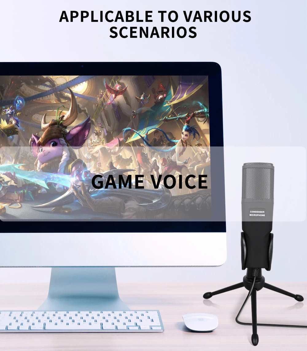 USB Condenser Microphone for Streaming & Podcasting