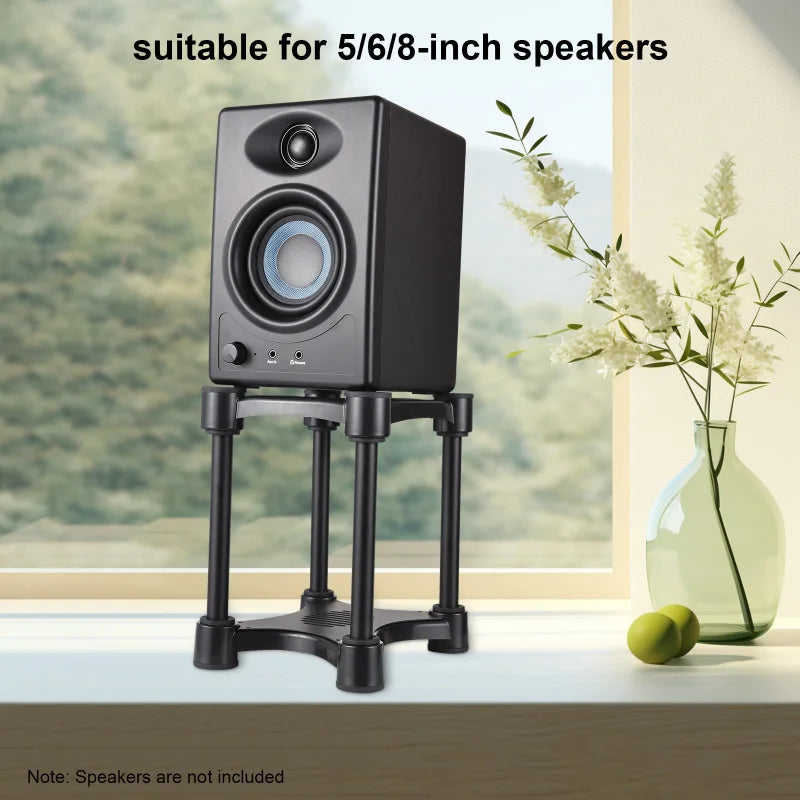 Desktop Speaker Stands Adjustable Monitor Isolation