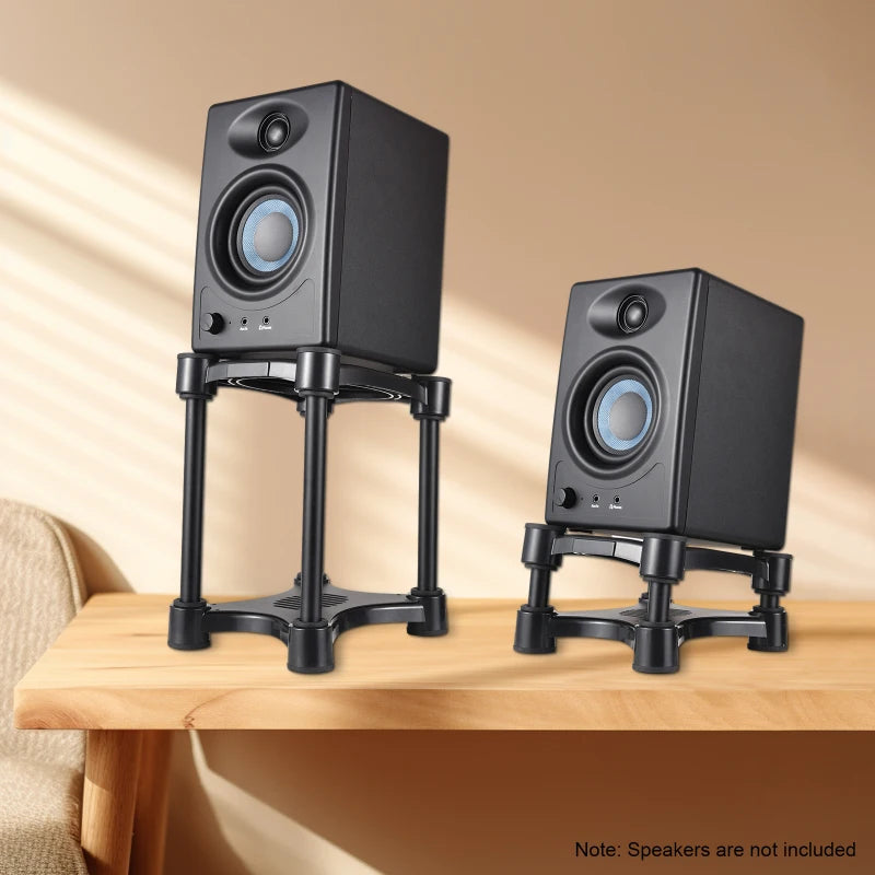 Desktop Speaker Stands Adjustable Monitor Isolation