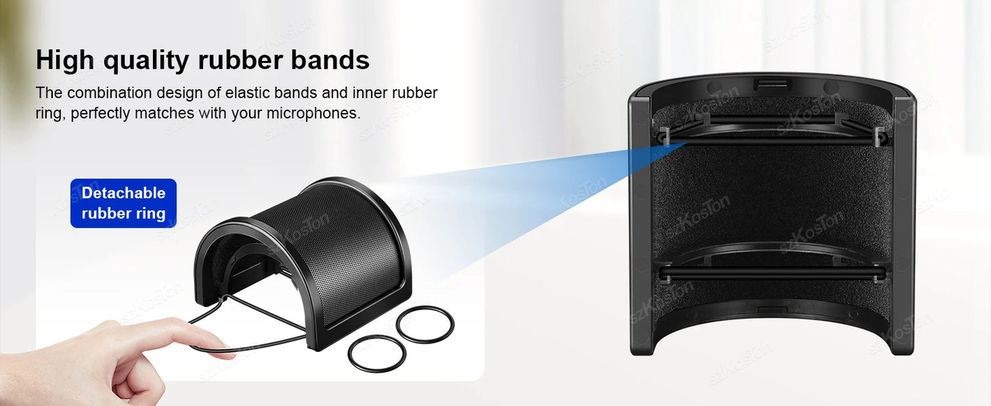 Triple Layer Microphone Pop Filter Shield