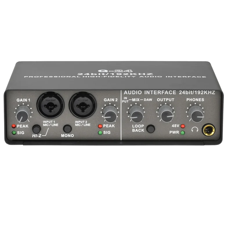 USB Audio Interface 24 Bit 192kHz Recording