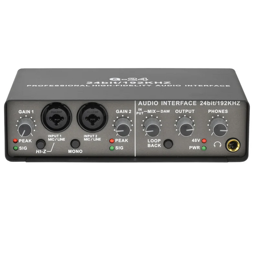 USB Audio Interface 24 Bit 192kHz Recording