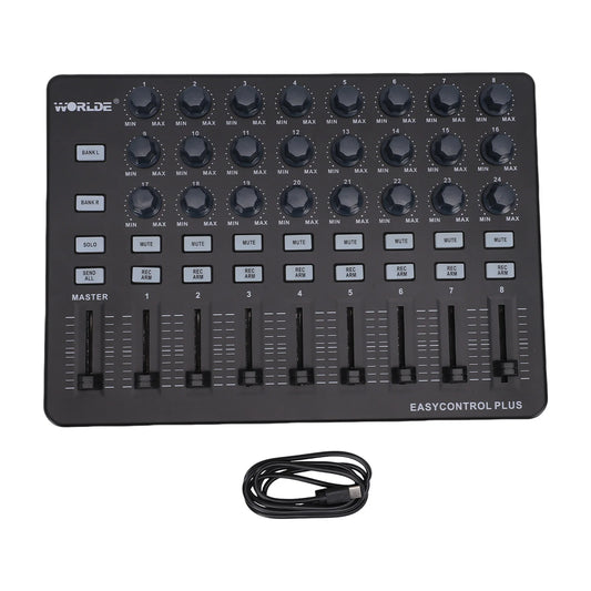 Portable MIDI Controller with Knobs and Faders