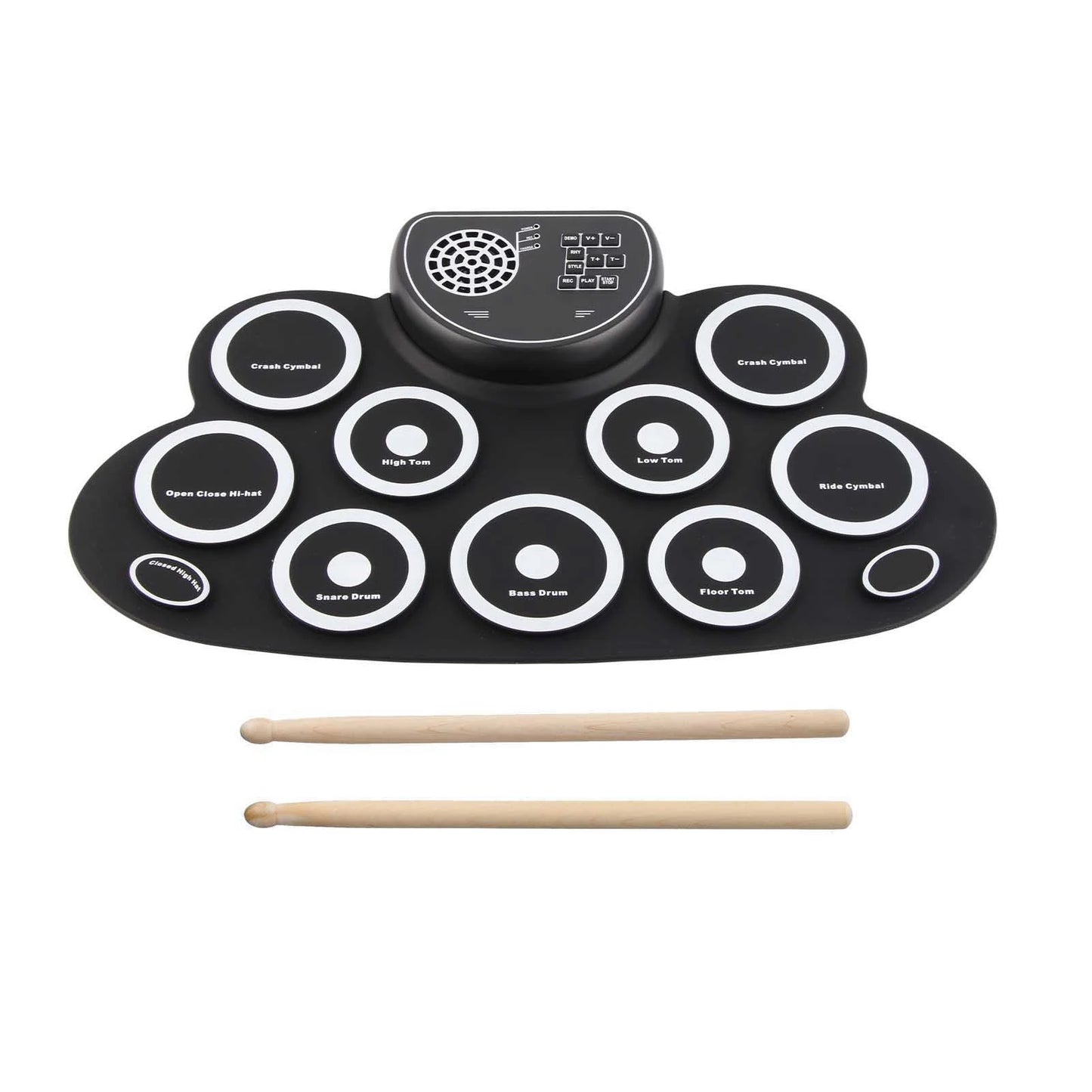 Roll Up Electronic Drum Pad with Speakers